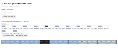 Split and join PNG strip / Rozdělit a spojit PNG strip